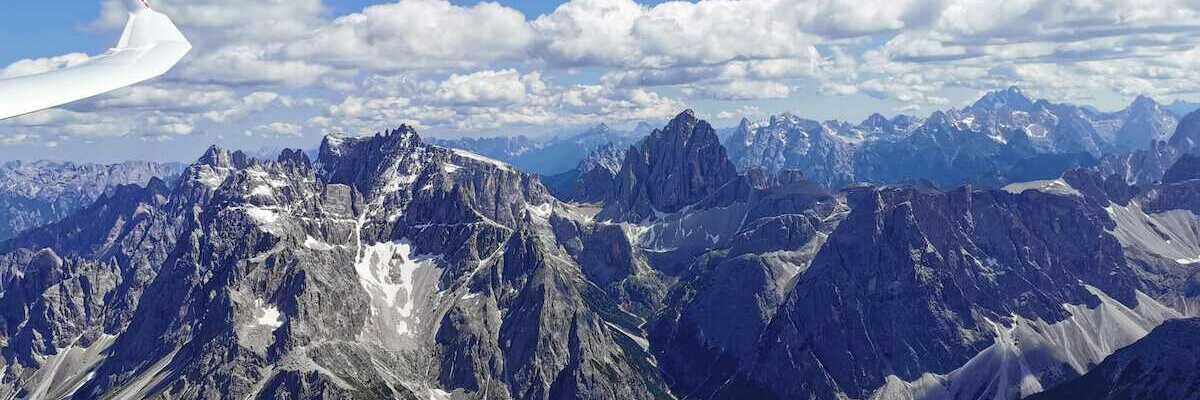 Flugwegposition um 13:42:27: Aufgenommen in der Nähe von 39030 Sexten, Autonome Provinz Bozen - Südtirol, Italien in 2950 Meter